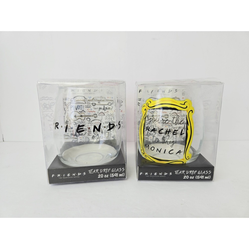 Friends Teardrop Glass New Monica Rachel Tv‎ Show New 20 oz